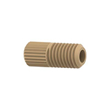 Super Flangeless™ Nut Short, Headless 1/4-28 Flat Bottom, for 1/8" OD - Natural